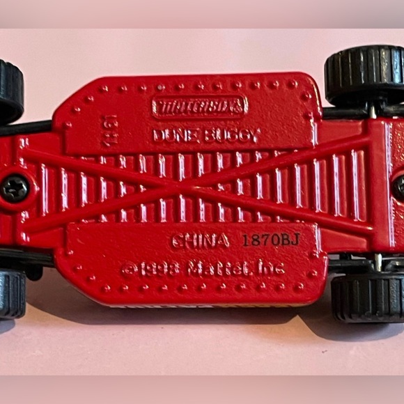 Matchbox Dune Buggy V8 Motor Sand Red w/Black Roll Cage & Seats 1:61 Scale - Picture 6 of 8